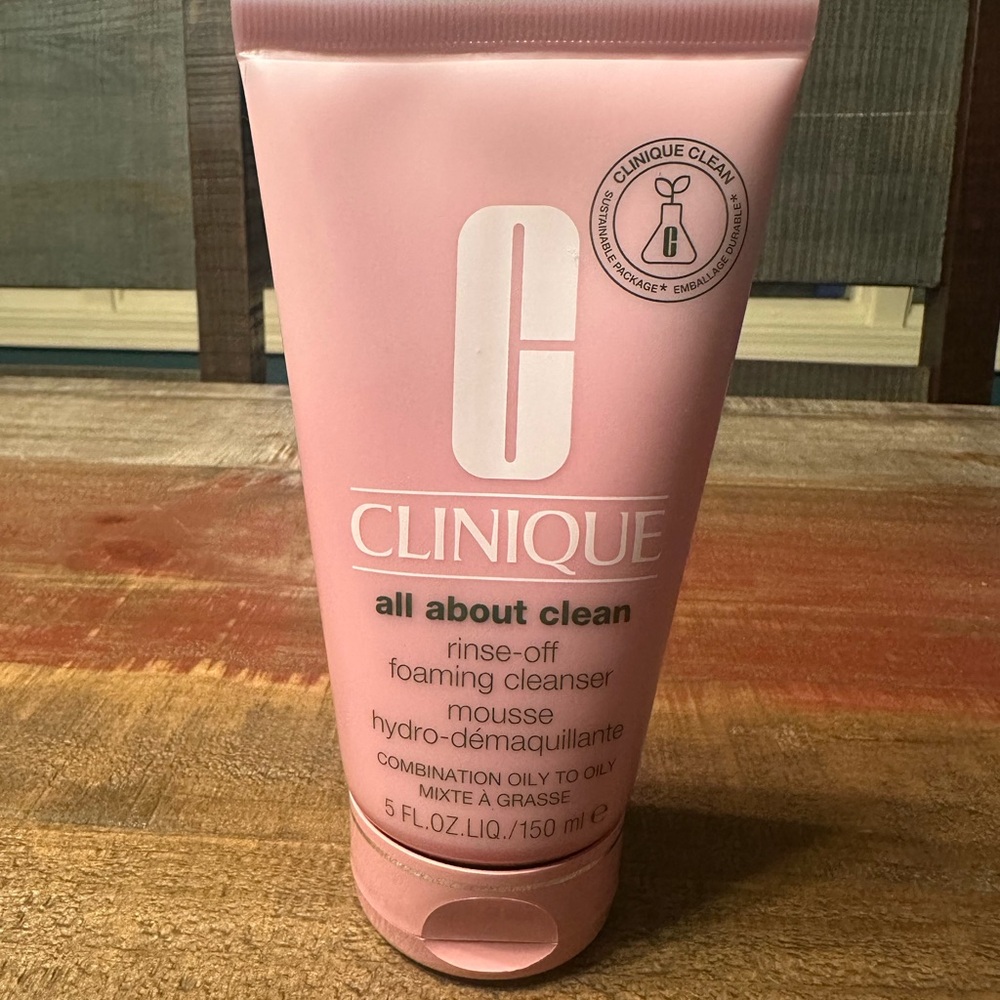 Clinique All About Clean Rinse-Off Foaming Cleanser 5oz 150ml Full Size NEW